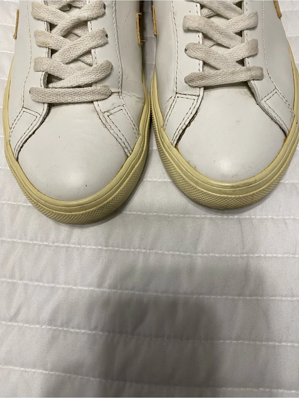 Veja Esplar White Leather Sneakers Women’s Size 8